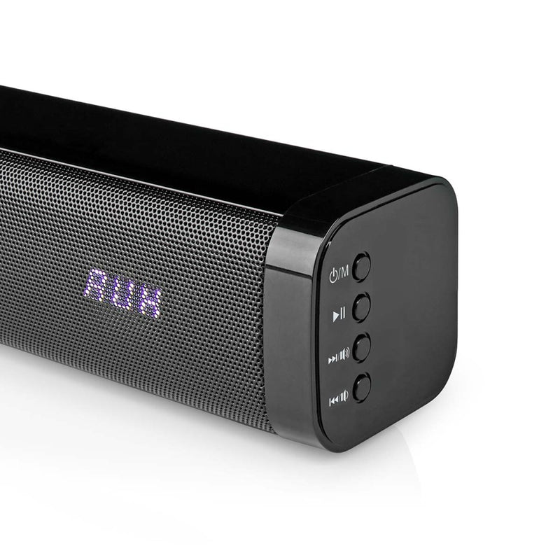 Nedis SPSB200BK Soundbar 2.0 Dsp-programma's 40 W 1x 3,5 Mm / 1x Coax Audio / 1x Optisch / 1x Usb 1