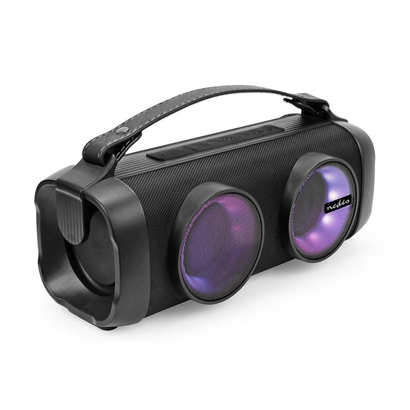 Nedis SPBB306BK Bluetooth&reg; Party Boombox 5 Hrs 2.0 24 W Media Afspeelmogelijkheden: Aux / Usb K