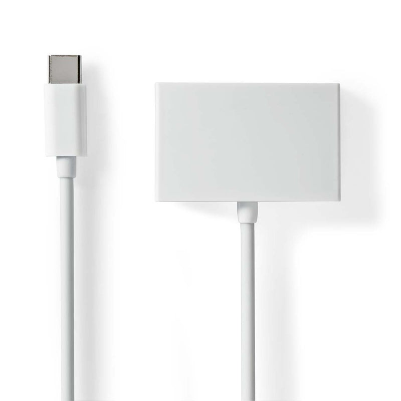 Nedis CCGB65900WT01 Usb-c&trade; Adapter Usb 2.0 Usb-c&trade; Male 3,5 Mm Female 0.10 M Rond Vernik