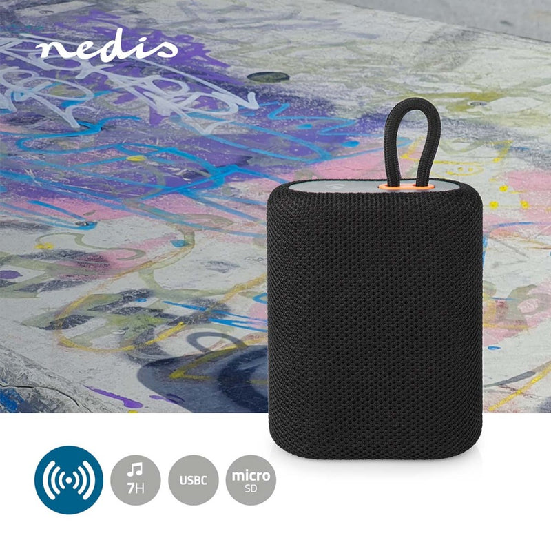 Nedis SPBT2005BK Bluetooth&reg;-speaker Maximale Batterijduur: 7 Hrs Handheld Ontwerp 7 W Mono Inge
