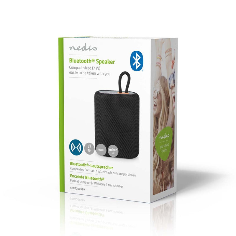 Nedis SPBT2005BK Bluetooth&reg;-speaker Maximale Batterijduur: 7 Hrs Handheld Ontwerp 7 W Mono Inge