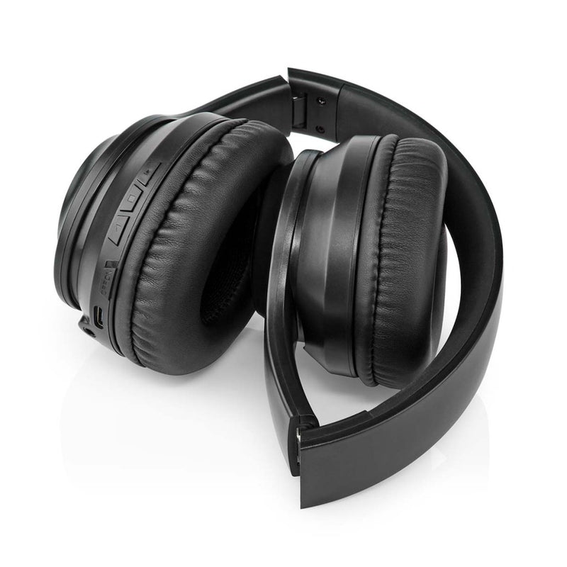 Nedis HPBT2261BK Draadloze Over-ear Koptelefoon Maximale Batterijduur: 16 Uur Ingebouwde Microfoon