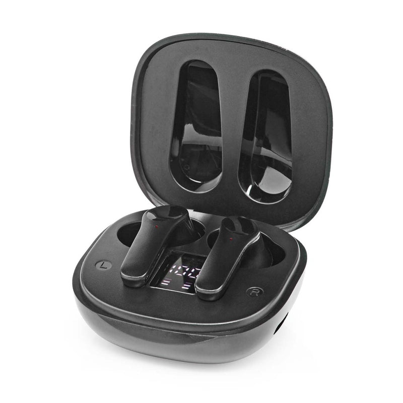 Nedis HPBT5060BK Volledig Draadloze Oordopjes Bluetooth&reg; Maximale Batterijduur: 5 Uur Aanraakbe