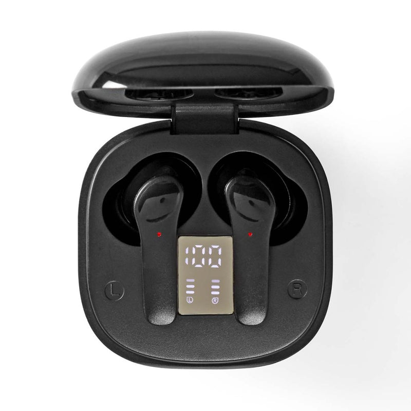 Nedis HPBT5060BK Volledig Draadloze Oordopjes Bluetooth&reg; Maximale Batterijduur: 5 Uur Aanraakbe