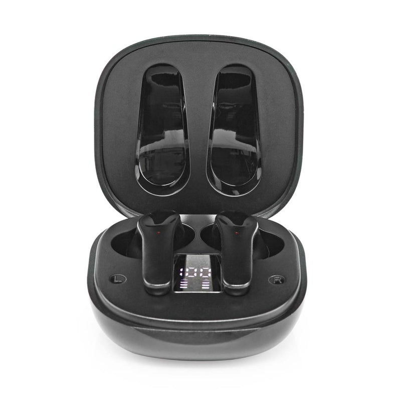 Nedis HPBT5060BK Volledig Draadloze Oordopjes Bluetooth&reg; Maximale Batterijduur: 5 Uur Aanraakbe