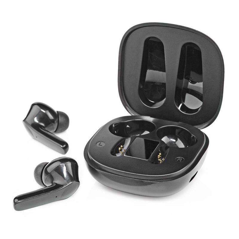 Nedis HPBT5060BK Volledig Draadloze Oordopjes Bluetooth&reg; Maximale Batterijduur: 5 Uur Aanraakbe