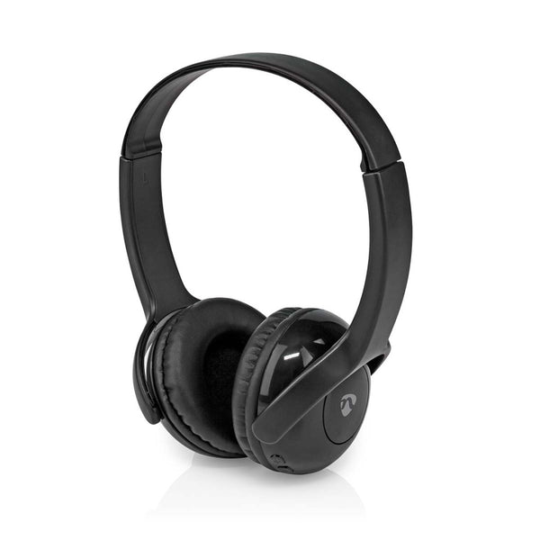 Nedis HPBT4000BK Draadloze On-ear Koptelefoon Maximale Batterijduur: 8 Uur Ingebouwde Microfoon Dru