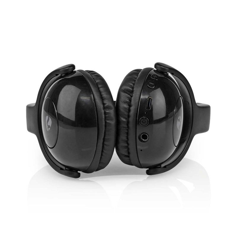 Nedis HPBT4000BK Draadloze On-ear Koptelefoon Maximale Batterijduur: 8 Uur Ingebouwde Microfoon Dru