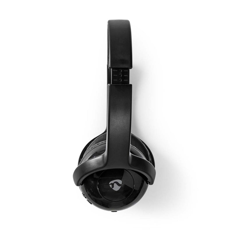 Nedis HPBT4000BK Draadloze On-ear Koptelefoon Maximale Batterijduur: 8 Uur Ingebouwde Microfoon Dru