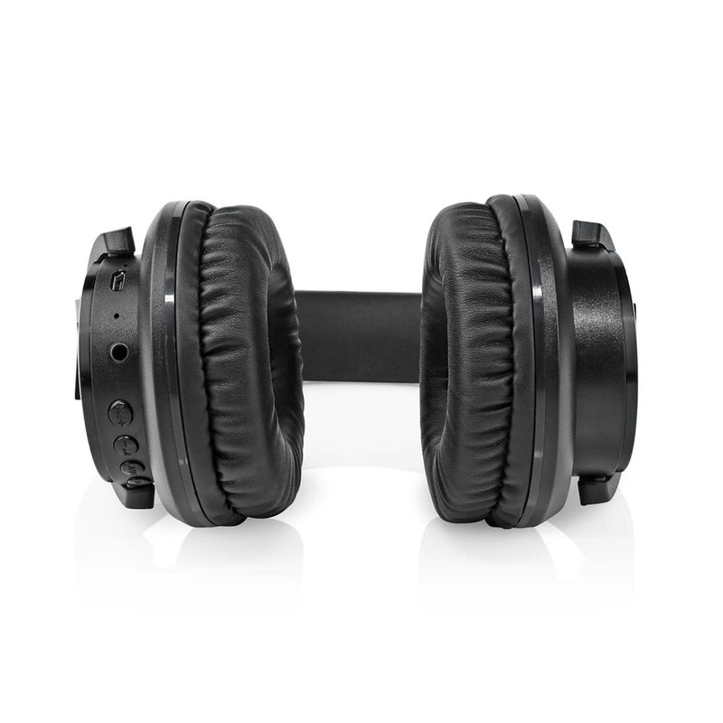 Nedis HPBT1202BK Draadloze Over-ear Koptelefoon Maximale Batterijduur: 7 Uur Ingebouwde Microfoon D