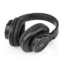 Nedis HPBT1202BK Draadloze Over-ear Koptelefoon Maximale Batterijduur: 7 Uur Ingebouwde Microfoon D