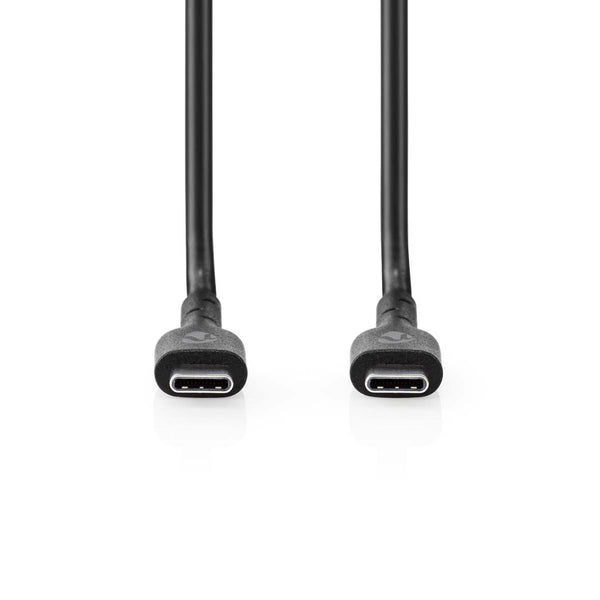 Nedis CCGP60710BK20 Usb-kabel Usb 2.0 Usb-c&trade; Male Usb-c&trade; Male 240 W 480 Mbps Vernikkeld