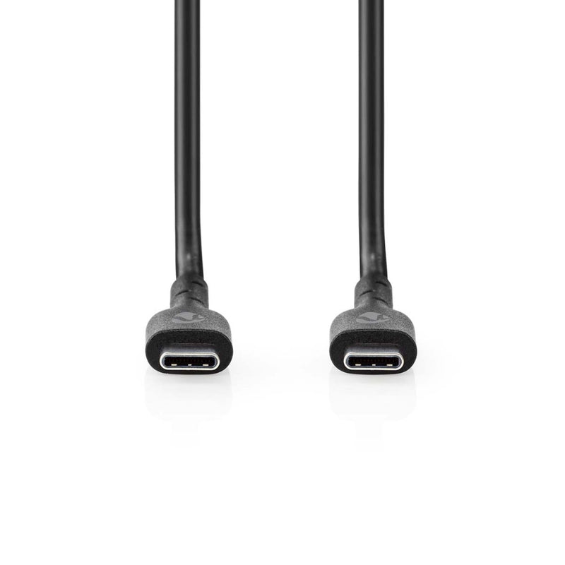 Nedis CCGP60710BK20 Usb-kabel Usb 2.0 Usb-c&trade; Male Usb-c&trade; Male 240 W 480 Mbps Vernikkeld