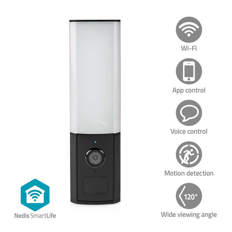 Nedis WIFICOL10CBK Smartlife Camera Voor Buiten Wi-fi Omgevingslicht Full Hd 1080p Ip65 Cloud Opsla