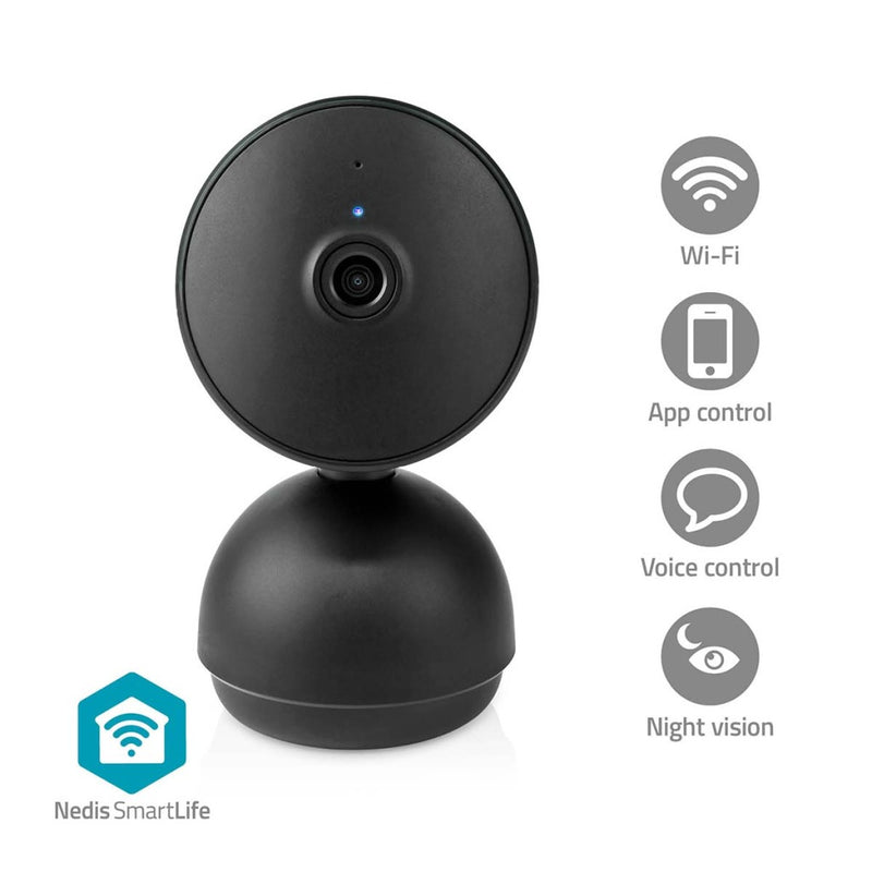 Nedis WIFICI22CBK Smartlife Camera Voor Binnen Wi-fi Full Hd 1080p Kiep En Kantel Cloud Opslag (opt