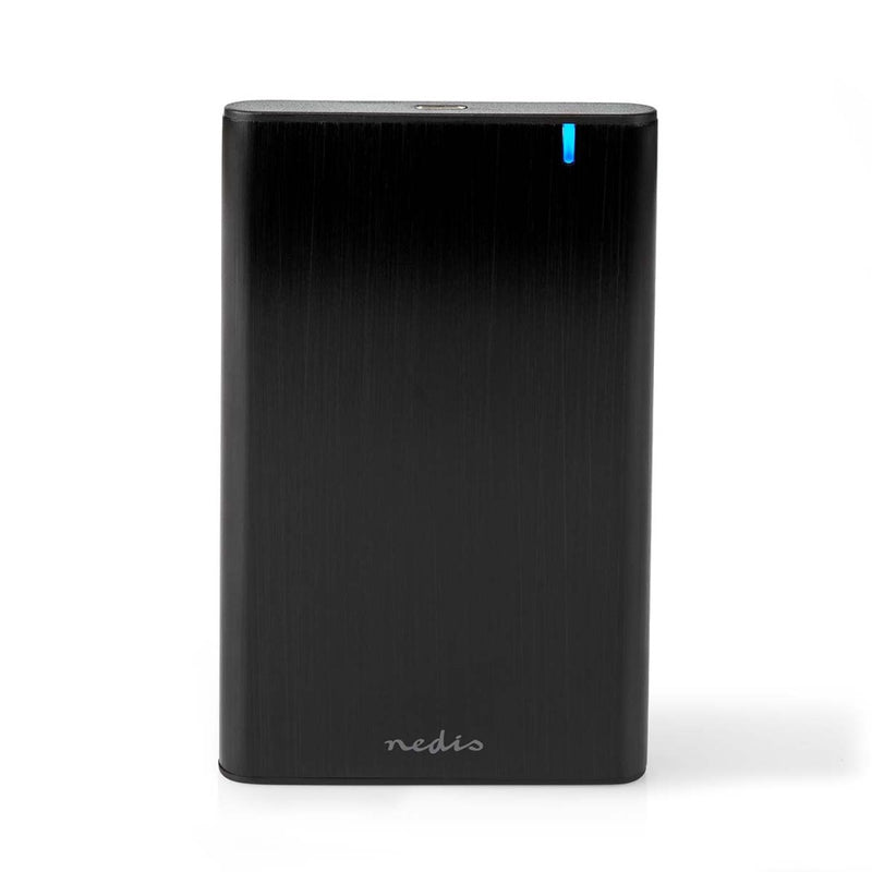 Nedis HDDE25410BK Hardeschijfbehuizing 2.5 &quot; Usb 3.2 Gen1 Usb Type-a / Usb Type-c&trade; Noteb