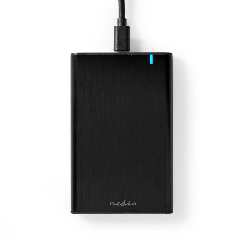 Nedis HDDE25410BK Hardeschijfbehuizing 2.5 &quot; Usb 3.2 Gen1 Usb Type-a / Usb Type-c&trade; Noteb