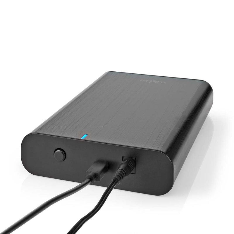 Nedis HDDE35410BK Hardeschijfbehuizing 3.5 &quot; Usb 3.2 Gen1 Usb Type-a / Usb Type-c&trade; Noteb