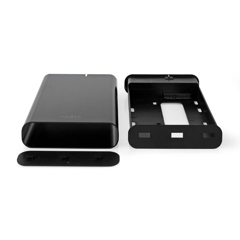 Nedis HDDE35410BK Hardeschijfbehuizing 3.5 &quot; Usb 3.2 Gen1 Usb Type-a / Usb Type-c&trade; Noteb