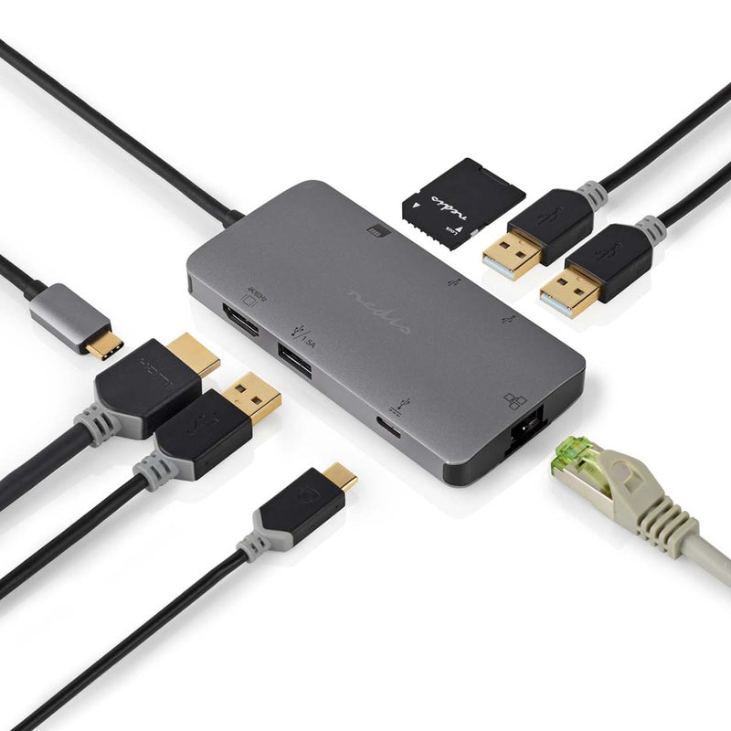 Nedis CCBW64240AT02 Usb Multi-port Adapter Usb 3.2 Gen 1 Usb-c&trade; Male Hdmi&trade; Output / Mic