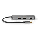 Nedis CCBW64250AT02 Usb Multi-port Adapter Usb 3.2 Gen 1 Usb-c&trade; Male Micro Sd / Rj45 Female /