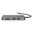 Nedis CCBW64250AT02 Usb Multi-port Adapter Usb 3.2 Gen 1 Usb-c&trade; Male Micro Sd / Rj45 Female /