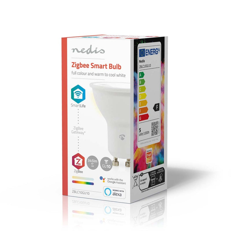 Nedis ZBLC10GU10 Smartlife Multicolour Lamp Zigbee 3.0 Gu10 345 Lm 4.7 W Rgb / Warm Tot Koel Wit 22