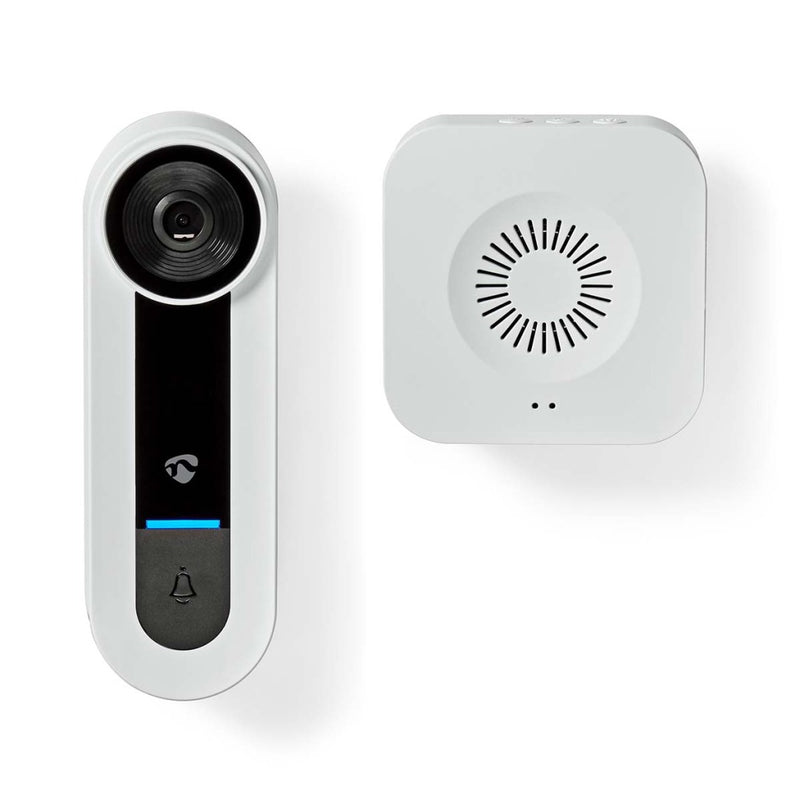 Nedis WIFICDP40CWT Smartlife Videodeurbel Wi-fi Netvoeding 1536x1536 Cloud Opslag (optioneel) / Mic
