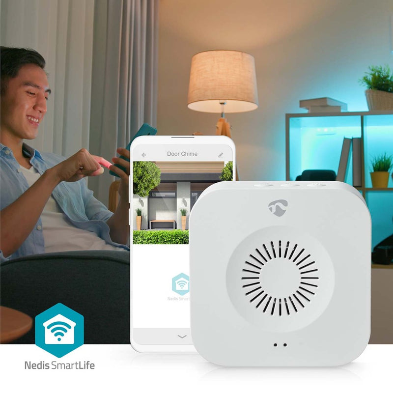 Nedis WIFICDPC20WT Smartlife Gong 433 Mhz Accessoire Voor: Wificdp10gy / Wificdp30wt / Wificdp40cwt