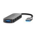 Nedis CCGB61210GY01 Usb-hub Usb-a Male 4x Usb A Female 4-poorts Poort(en) Usb 2.0 / Usb 3.2 Gen 1 U