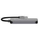 Nedis CCGB61210GY01 Usb-hub Usb-a Male 4x Usb A Female 4-poorts Poort(en) Usb 2.0 / Usb 3.2 Gen 1 U