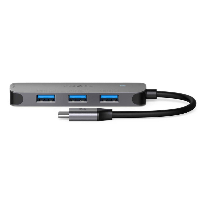 Nedis CCGB64220GY01 Usb-hub 1x Usb-c&trade; 4x Usb A Female 4-poorts Poort(en) Usb 3.2 Gen 1 Usb Ge