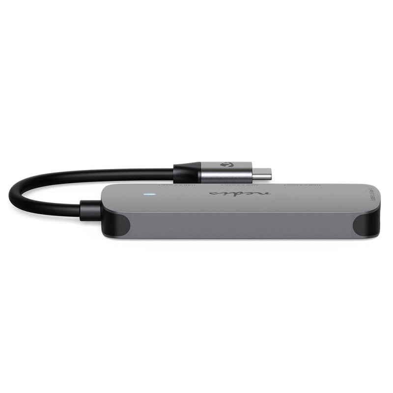 Nedis CCGB64220GY01 Usb-hub 1x Usb-c&trade; 4x Usb A Female 4-poorts Poort(en) Usb 3.2 Gen 1 Usb Ge