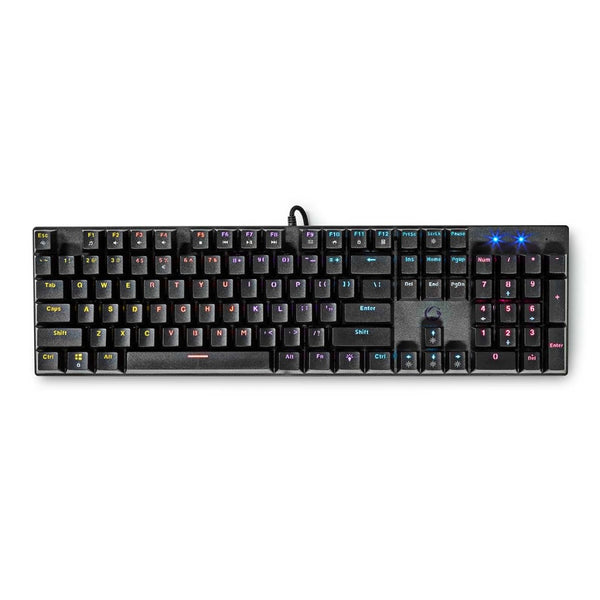 Nedis GKBDM110BKUS Bedraad Gaming Toetsenbord Usb Type-a Mechanische Toetsen Led Qwerty Us Internat