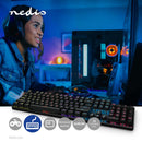 Nedis GKBDM110BKUS Bedraad Gaming Toetsenbord Usb Type-a Mechanische Toetsen Led Qwerty Us Internat
