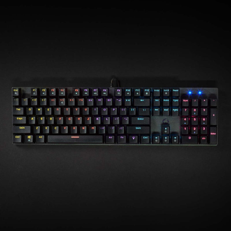 Nedis GKBDM110BKUS Bedraad Gaming Toetsenbord Usb Type-a Mechanische Toetsen Led Qwerty Us Internat