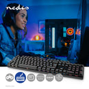 Nedis GKBDM110BKFR Bedraad Gaming Toetsenbord Usb Type-a Mechanische Toetsen Led Azerty Frans Usb G