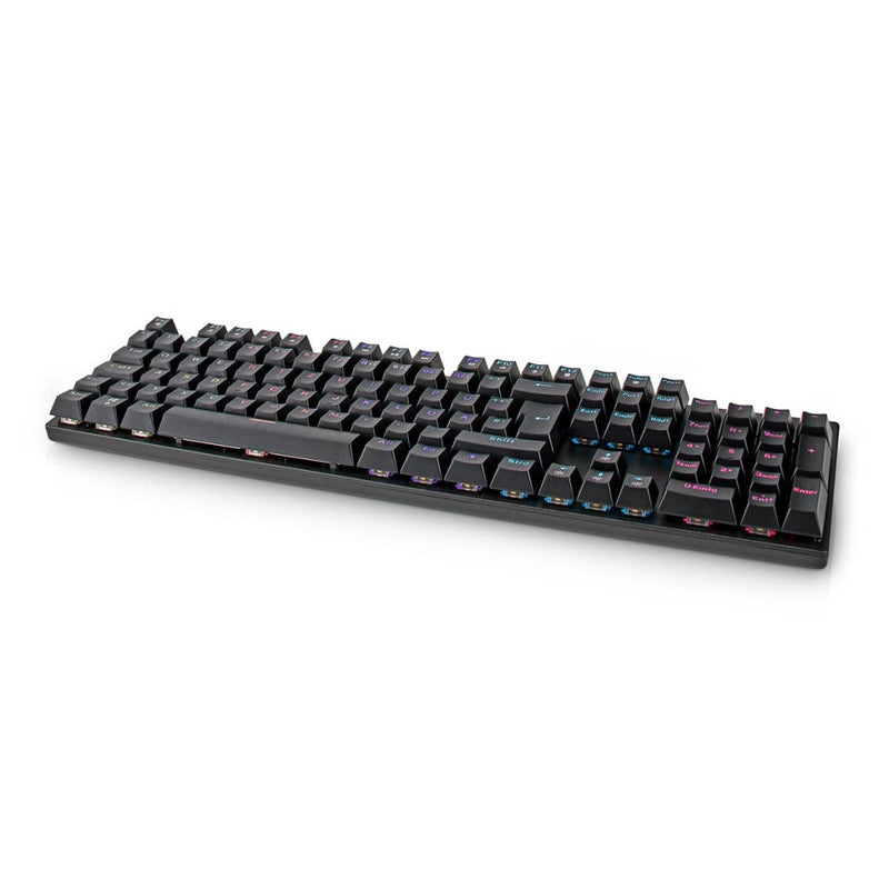 Nedis GKBDM110BKDE Bedraad Gaming Toetsenbord Usb Type-a Mechanische Toetsen Led Qwertz Duits Usb G
