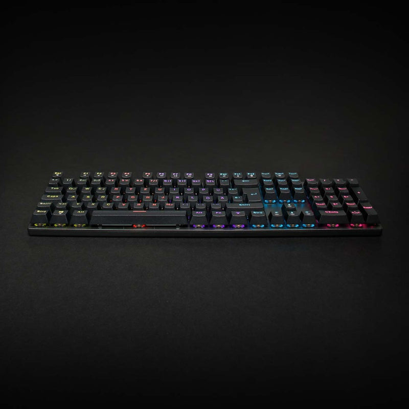 Nedis GKBDM110BKDE Bedraad Gaming Toetsenbord Usb Type-a Mechanische Toetsen Led Qwertz Duits Usb G