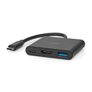 Nedis CCGB64770BK01 Usb Multi-port Adapter Usb 3.2 Gen 1 Usb-c&trade; Male Hdmi&trade; Output / Usb