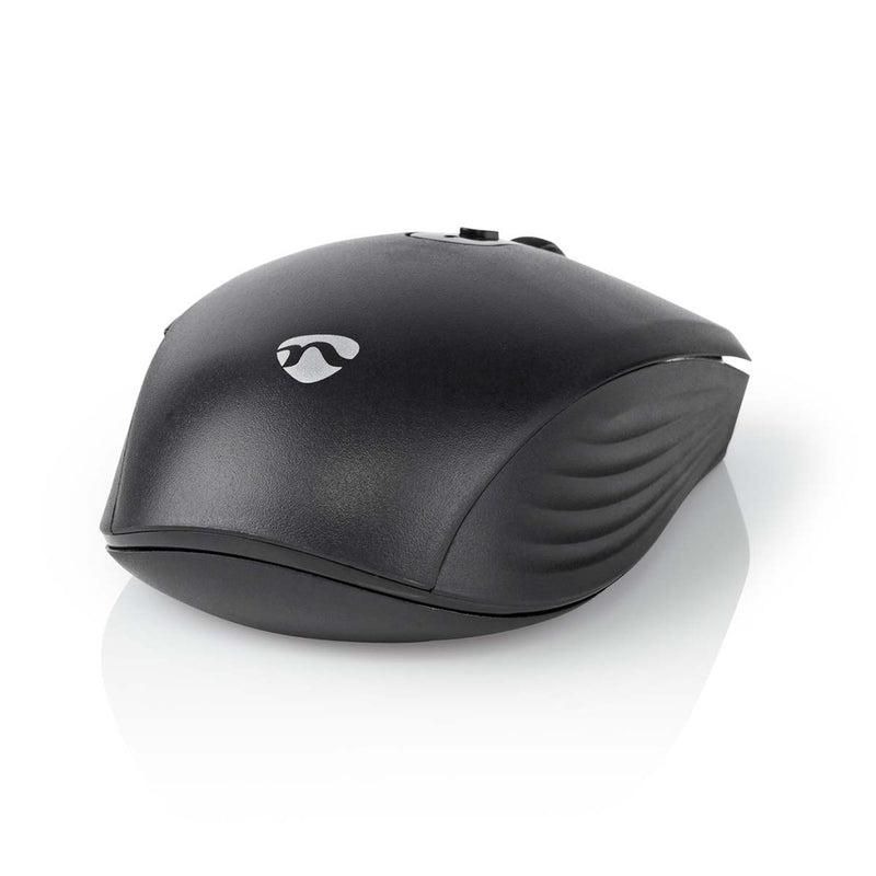 Nedis MSWS110BK Muis Draadloos 800 / 1200 / 1600 Dpi Instelbare Dpi Aantal Knoppen: 6 Rechtshandig