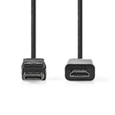 Nedis CCGB37100BK30 Displayport-kabel Displayport Male Hdmi&trade; Connector 4k@30hz Vernikkeld 3.0