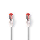 Nedis CCGB85330WT15 Cat6a-kabel S/ftp Rj45 Male Rj45 Male 1.50 M Rond Lszh Wit Doos