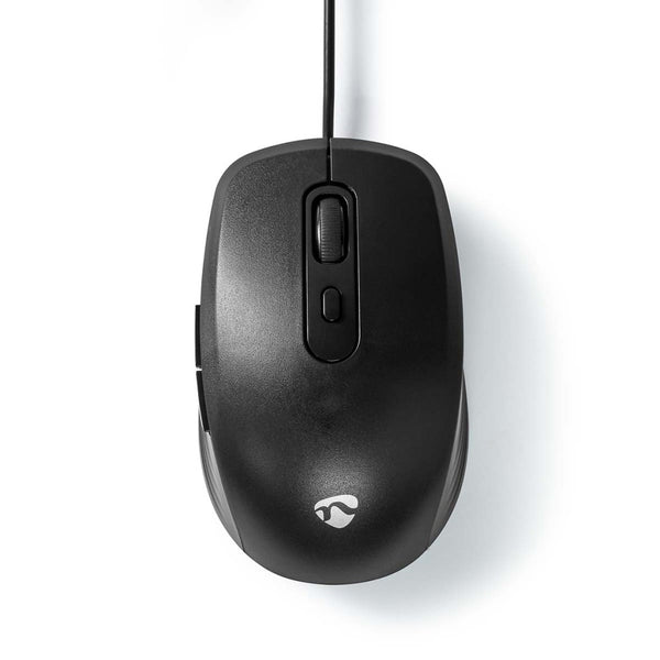 Nedis MSWD110BK Muis Bedraad 1200 / 1800 / 2400 / 3600 Dpi Instelbare Dpi Aantal Knoppen: 6 Rechtsh