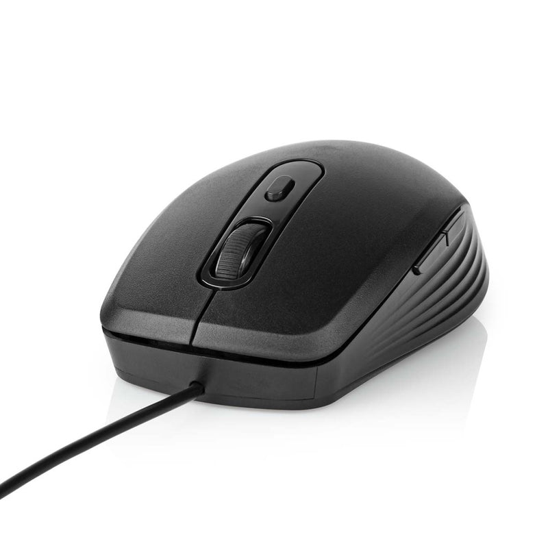 Nedis MSWD110BK Muis Bedraad 1200 / 1800 / 2400 / 3600 Dpi Instelbare Dpi Aantal Knoppen: 6 Rechtsh