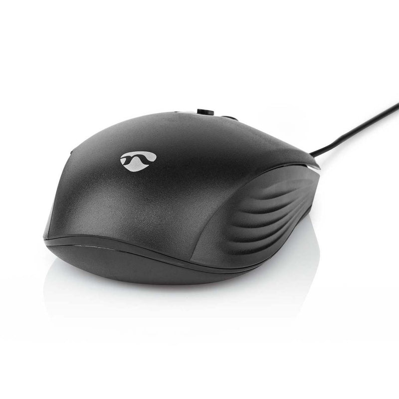 Nedis MSWD110BK Muis Bedraad 1200 / 1800 / 2400 / 3600 Dpi Instelbare Dpi Aantal Knoppen: 6 Rechtsh