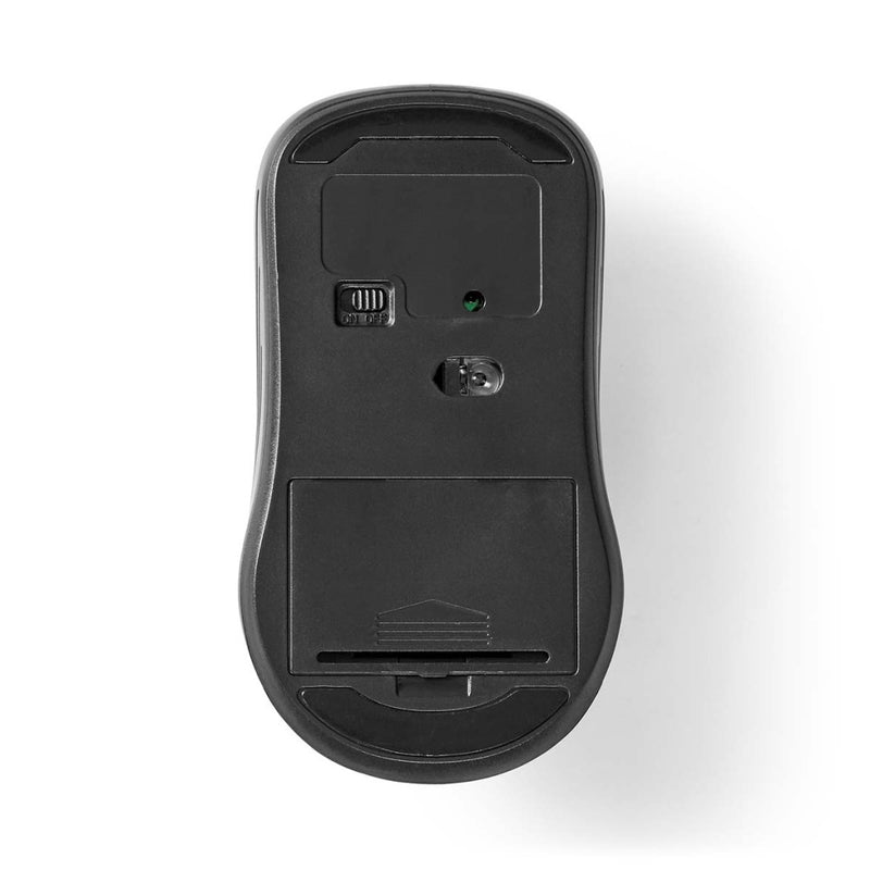 Nedis MSWS105BK Muis Draadloos 800 / 1200 / 1600 Dpi Instelbare Dpi Aantal Knoppen: 4 Tweehandig
