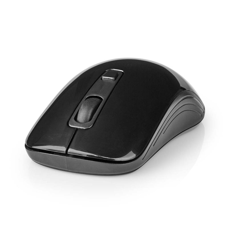 Nedis MSWS105BK Muis Draadloos 800 / 1200 / 1600 Dpi Instelbare Dpi Aantal Knoppen: 4 Tweehandig