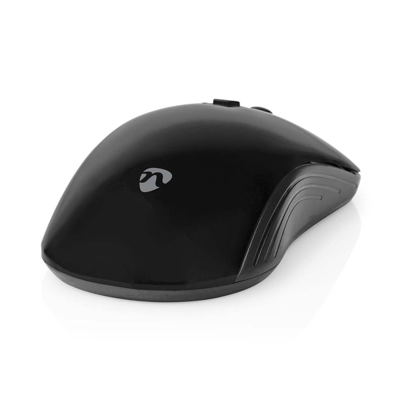 Nedis MSWS105BK Muis Draadloos 800 / 1200 / 1600 Dpi Instelbare Dpi Aantal Knoppen: 4 Tweehandig