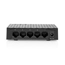 Nedis NSWH5P110BK Netwerk-switch Bekabelde Snelheid: Gigabit Aantal Ethernetpoorten: 5